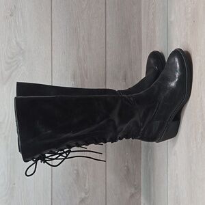 Euro By Sofft Womens Carlen Leather Tall Riding Heels Boots shoes sz 8M